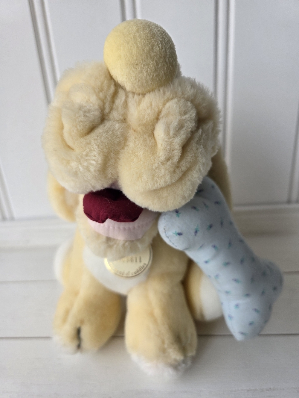 Vintage 80s Ganzbros The Heritage Collection Wrinkles Plush Puppy Dog 11" - Picture 3 of 13